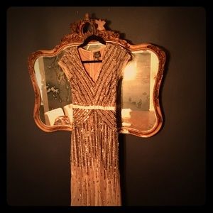 Adrianna Papell sequined evening gown